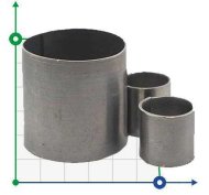 Кольца Рашига, AISI 304, 50х50х0,8 мм, Raschig Ring