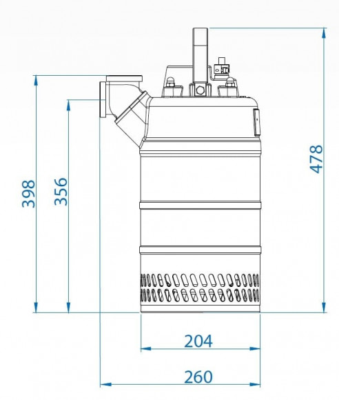 Pompa spustowa Dreno Kappa K150. 2. 50 M / G z przełącznikiem Pompa spustowa Dreno Kappa K150. 2. 50 M / G z przełącznikiem