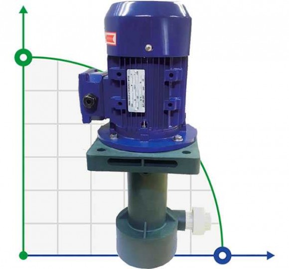 QP-20SK, CFRETFE-0,25 kW, 80 l/min, 6,5m Vertikale Chemische Pumpe