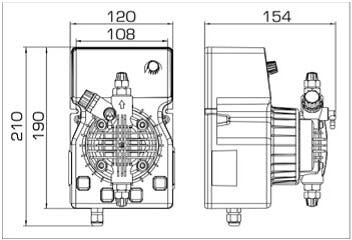 Насос-дозатор PDE DLX-CC/M 5-7 230V/240V Насос-дозатор PDE DLX-CC/M 5-7 230V/240V