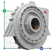 Bomba de lodo para draga WN, 200-1200 mm, 600-25000 m3/h, 20-67 m Bomba de lodo para draga WN, 200-1200 mm, 600-25000 m3/h, 20-67 m