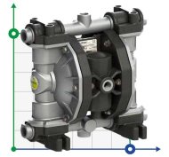 PHOENIX P60 ALU SANTOPRENE+PTFE Pneumatic Diaphragm Pump, 65 l/min for adhesives PHOENIX P60 ALU SANTOPRENE+PTFE Pneumatic Diaphragm Pump, 65 l/min for adhesives