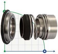 Механічне торцеве ущільнення Alfa Laval R-AL.LKHf 32, CAR/SIC, EPDM, 304 Механічне торцеве ущільнення Alfa Laval R-AL.LKHf 32, CAR/SIC, EPDM, 304