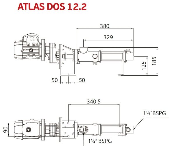 Насос для очистки сточных вод ATLAS DOS 12.2-01-0.25 HP-3.40-1400-63-A-HYPALON Насос для очистки сточных вод ATLAS DOS 12.2-01-0.25 HP-3.40-1400-63-A-HYPALON