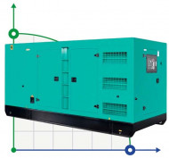 Générateur diesel industriel XHYC-300GF avec ATS, moteur Cummins 400kVA, 300kW, 380V/50HZ type fermé Générateur diesel industriel XHYC-300GF avec ATS, moteur Cummins 400kVA, 300kW, 380V/50HZ type fermé