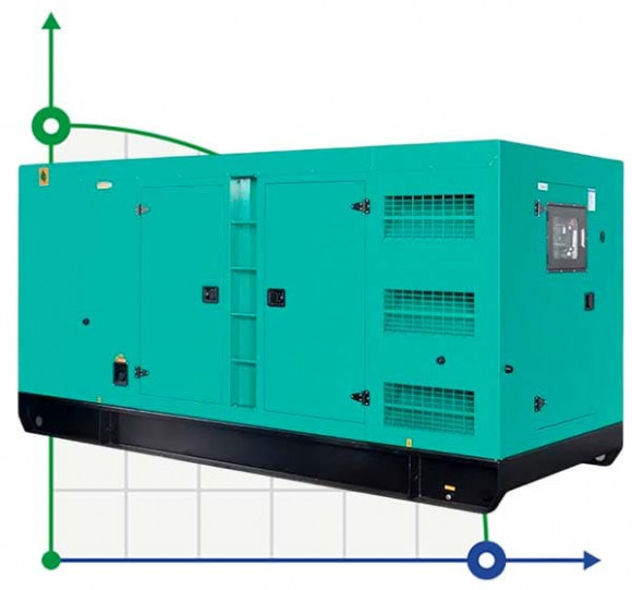 Przemysłowy generator diesla XHYC-300GF z ATS, silnik Cummins 400kVA, 300kW, 380V/50HZ typ zamknięty