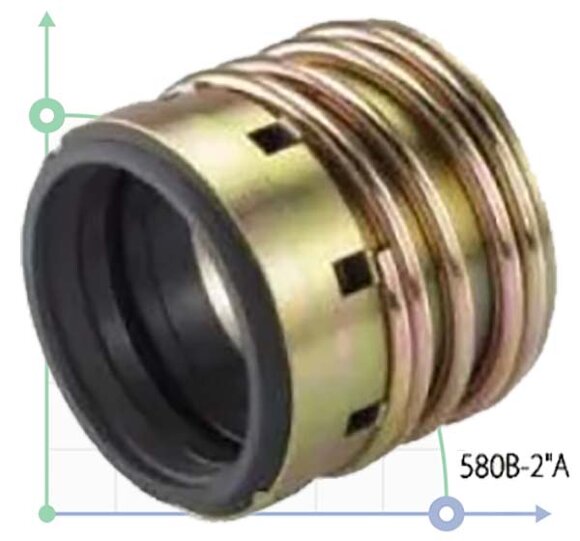Compressor shaft seal R-J580 1.7/8, CAR/SIC, HNBR, A3/65Mn Compressor shaft seal R-J580 1.7/8, CAR/SIC, HNBR, A3/65Mn