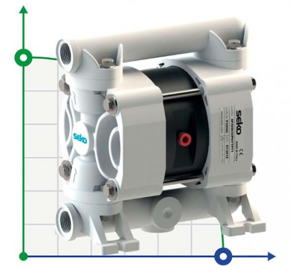 Seko Duotek AF30 POM pneumatic diaphragm pump