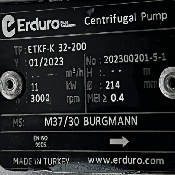 Насос для горячего масла BTKF-K 32-200 (3000) без двигателя