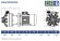 Horizontal centrifugal pump with mechanical seals DR 006 PP, 0.75 kW