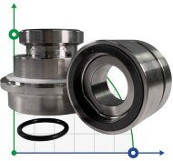 Junta de cartucho para bomba Sulzer Ahlstar APP5 R-SE1F-AP 80, SIC/SIC, VITON, 316 Junta de cartucho para bomba Sulzer Ahlstar APP5 R-SE1F-AP 80, SIC/SIC, VITON, 316