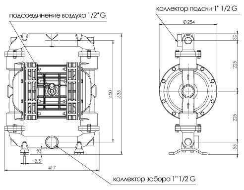 Food diaphragm pump 251 FOODBOXER Food diaphragm pump 251 FOODBOXER