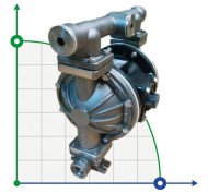 Pompe à membrane en acier inoxydable DP 10 SS/T Pompe à membrane en acier inoxydable DP 10 SS/T