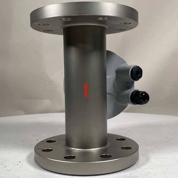 DN65 Stainless steel flow meter rotameter KLZZ PN6 (liquid alcohol mixture C2H5OH 25%), 1..10 m3/h, 4-20mA, Ex DN65 Stainless steel flow meter rotameter KLZZ PN6 (liquid alcohol mixture C2H5OH 25%), 1..10 m3/h, 4-20mA, Ex