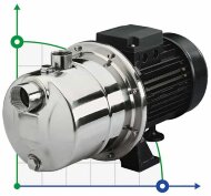 Самососающийся нержавеющий насос JX/150, 1,1 кВт, 4,5 м3/ч, 59м, 380V/T, AISI 304 (EBARA JEX)