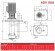ADV 80/PVDF/500/0.75HP/2800/BSP - pompe centrifuge verticale