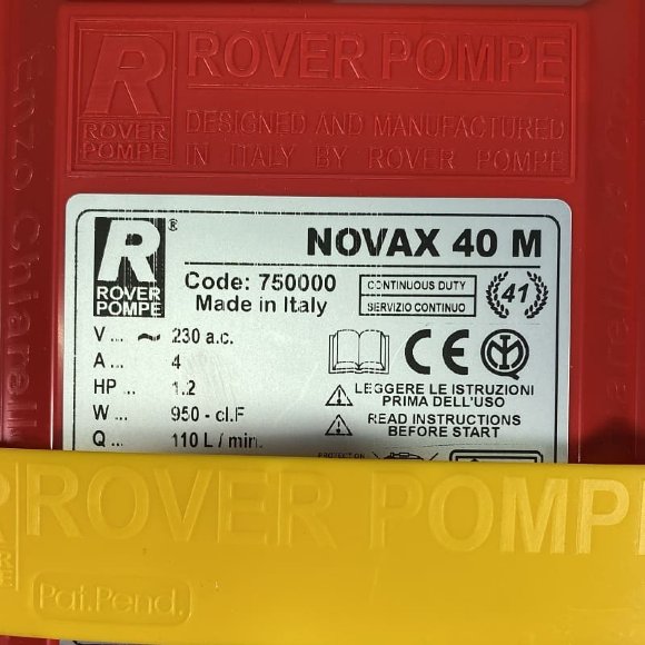 NOVAX 40M насос для перекачки эмульсии и масла NOVAX 40M насос для перекачки эмульсии и масла