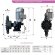Bomba dosificadora de cal con motor de membrana AQUA MSN, AISI 316L, 305 l/h, 8 bar, 0,37 kW, 380 V