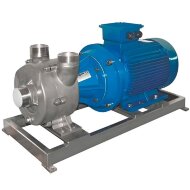 Pompe vortex pour vin, bière, moût LIVERANI EP 80 Inox + BY-PASS, 900 l/min, TF/M, 15 kW, 1400 rpm, 380 V, AISI 316, Seal Cer.-Grafite-Viton