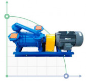 Водокольцевой вакуумный насос DLV-180 AISI304 (с двигателем) Водокольцевой вакуумный насос DLV-180 AISI304 (с двигателем)