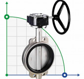 PN16 DN250 Zawór motylkowy, korpus i dysk ze stali nierdzewnej AISI 316, Seat EPDM