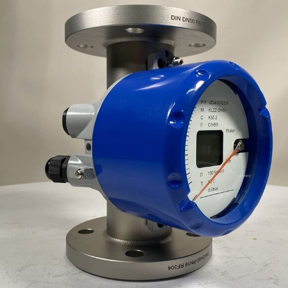 DN50 Stainless steel flow meter rotameter KLZZ PN16 (water), 1000-10000 l/h, 4-20mA, Ex