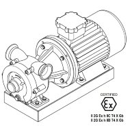 Вихревой насос для перекачки чернил LIVERANI GR ADPE NAUTIC 70 Inox, 500 л/мин, TF 5,5 кВт, 1400 об/мин, 380В, Ex, AISI 316 Вихревой насос для перекачки чернил LIVERANI GR ADPE NAUTIC 70 Inox, 500 л/мин, TF 5,5 кВт, 1400 об/мин, 380В, Ex, AISI 316