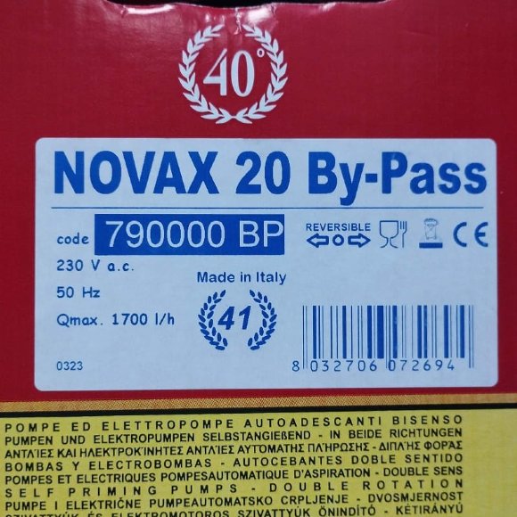 NOVAX 20By-Pass жидкостно-кольцевой насос NOVAX 20By-Pass жидкостно-кольцевой насос