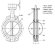 PN16 DN40 Butterfly valve, body and disc made of stainless steel AISI 304, seat EPDM