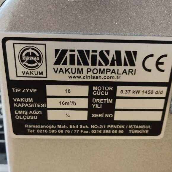 Вакуумный насос Zinisan ZYVP-016/0,37 масляный одноступенчатый Вакуумный насос Zinisan ZYVP-016/0,37 масляный одноступенчатый