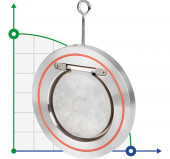 PN16 DN65 Válvula de retención de acero inoxidable AISI 316, asiento VITON PN16 DN65 Válvula de retención de acero inoxidable AISI 316, asiento VITON