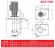ADV 90/PVDF/500/0.75HP/2800/BSP - pompe centrifuge verticale