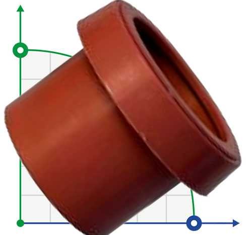 Racor para tubos de PVC de 110 mm-rosca interior Ø110 (marrón)