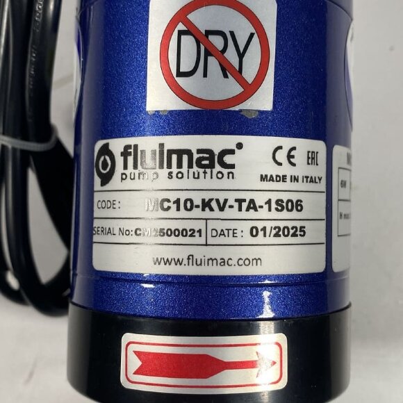 Pompa hermetyczna ze sprzęgłem magnetycznym FLUIMAC MINI COMPASS MC 10 PVDF, 6 W, 220 V Pompa hermetyczna ze sprzęgłem magnetycznym FLUIMAC MINI COMPASS MC 10 PVDF, 6 W, 220 V