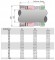 Hochtemperatur-Gleitringdichtung  R-609 95, SIC/SIC, GRAFOIL, AM350/316