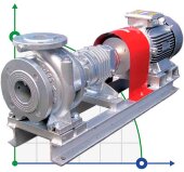 Hot oil pump EMSE EKY 32-200, 7.5 kW, 380V, 2900 with motor, frame mounted coupling Hot oil pump EMSE EKY 32-200, 7.5 kW, 380V, 2900 with motor, frame mounted coupling