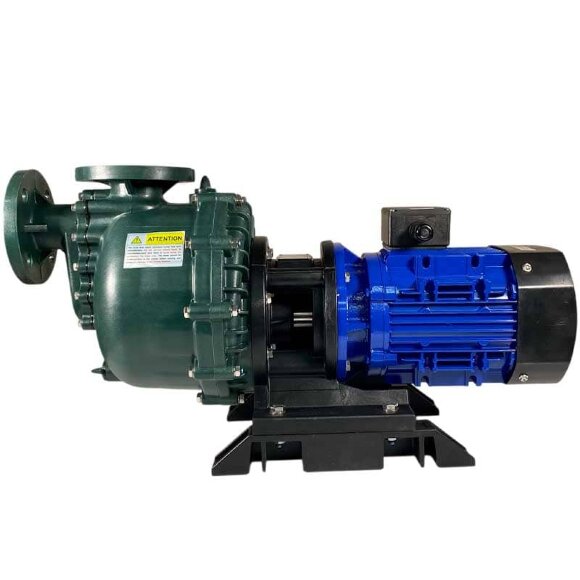 Насос перекачки серной кислоты QHB-G-50052EAL-SSH5V38AGABS GFRPP, 642L/min, 25,6m, 380V, центробежный самовсасывающий