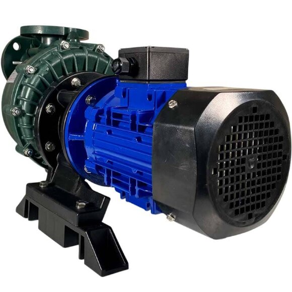 Насос перекачки серной кислоты QHB-G-50052EAL-SSH5V38AGABS GFRPP, 642L/min, 25,6m, 380V, центробежный самовсасывающий