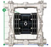 Bomba neumática de membrana BOXER 251 ALU B250-AL-HTAIV Bomba neumática de membrana BOXER 251 ALU B250-AL-HTAIV