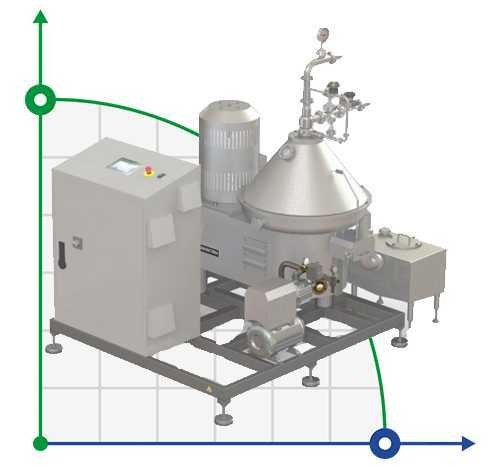 Separator MAXCLEAN BACTERIA 10T baktofuge, oczyszczanie produktów z bakterii