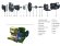 Насос химический QHB-75052 GFRPP, 1000L/min, 22m, 380V, ABLE Motor, центробежный самовсасывающий