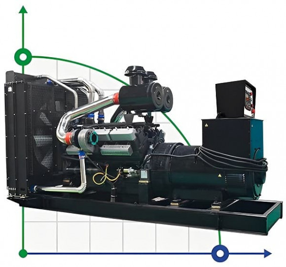 Industrieller Dieselgenerator XHYS-400GF mit ATS, motor Kaipu 450kVA, 400kW, 380V/50HZ offene Art