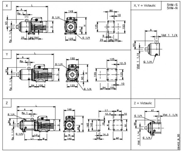 Многоступенчатый насос Lowara 5HM07S11T5RVBE