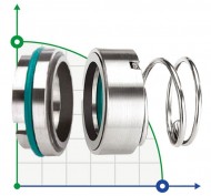 Mechanical seal R-120 20, SIC/SIC, VITON, 304, T5A Mechanical seal R-120 20, SIC/SIC, VITON, 304, T5A