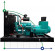 Industrieller Dieselgenerator XHYS-600GF mit ATS, motor Kaipu 700kVA, 600kW, 380V/50HZ offene Art