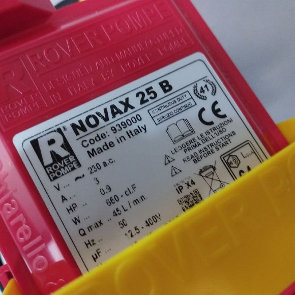 NOVAX 25B насос для горячих жидкостей до 95°C NOVAX 25B насос для горячих жидкостей до 95°C