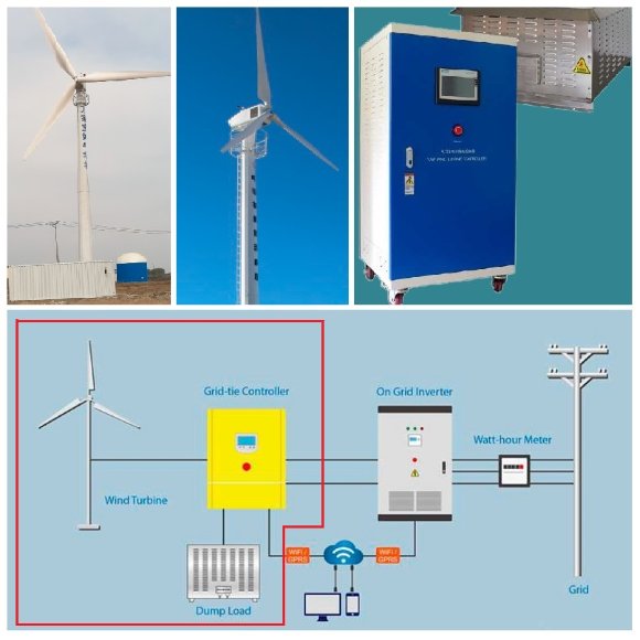 Set éolienne horizontale DK-Series RX-300DK 300 kW 380 V, contrôleur de réseau FKJ-GT-Y 300 kW 380 V