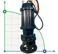 Tauchmotorpumpe 100WQ100-15-7,5/4 für die Abwasserförderung Tauchmotorpumpe 100WQ100-15-7,5/4 für die Abwasserförderung