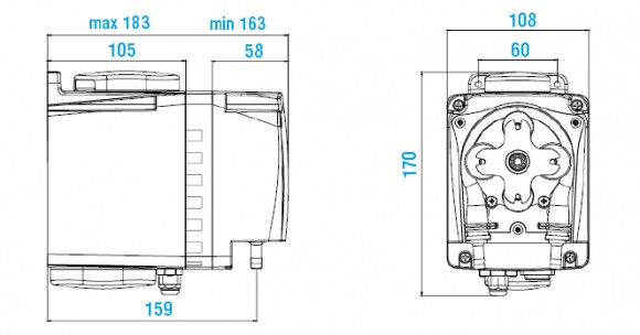 Peristaltische Pumpe BH3-V 90-260V Tygon-LFL