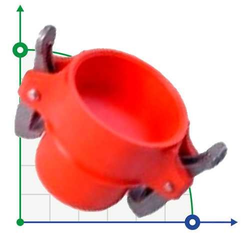Tapón 2.5" - Ø75mm con conector macho